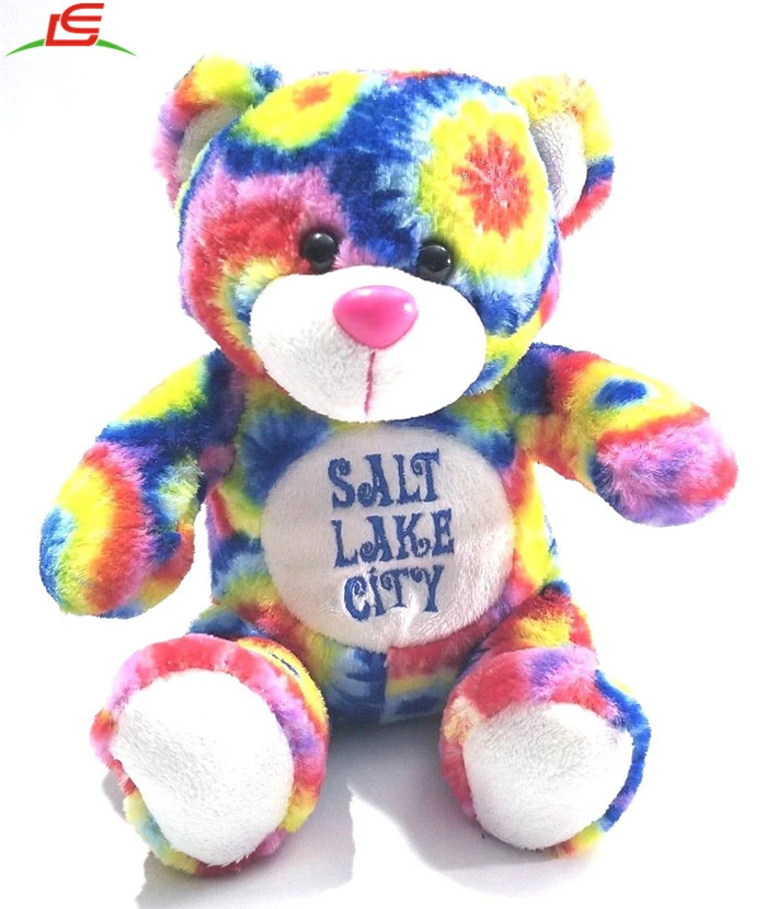 multi coloured teddy bear