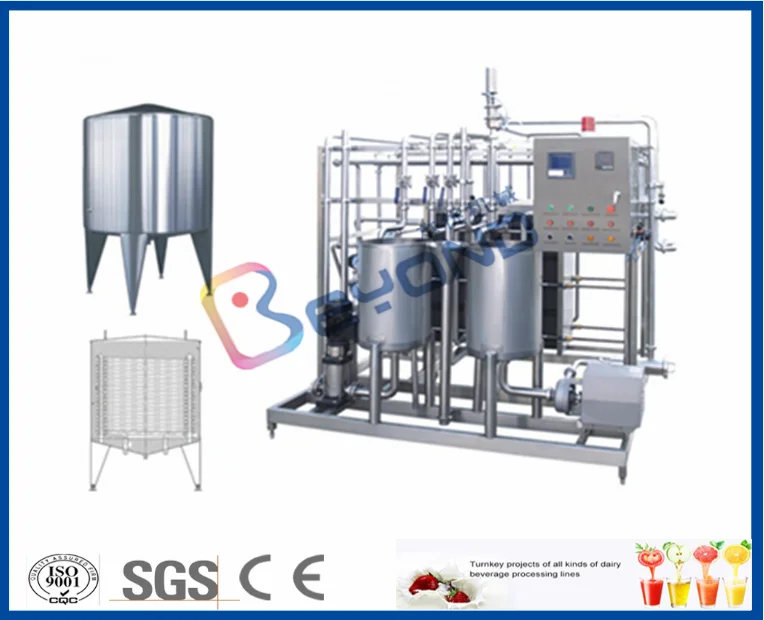 1000 Liter Milk Pasteurizer Machine Full Automatic Plate Dairy Equipment Small Milk Pasteurization Machine