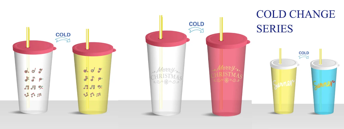 Изменение цвета чашки 24 oz многоразовые холодного напитка с крышками и соломинки кофе стакан бокалы для
