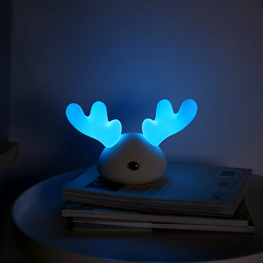 Christmas Gifts Deer Sleep Lamp LED Night Light Baby Night Lights Factory  For Bedside Bedroom