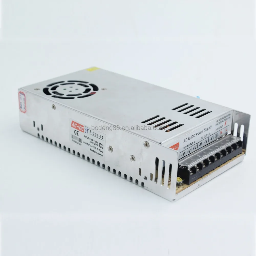 110-220 В импульсный источник питания 12 В 30 А 360 Вт, закрытый низкопрофильный импульсный источник питания с одним выходом