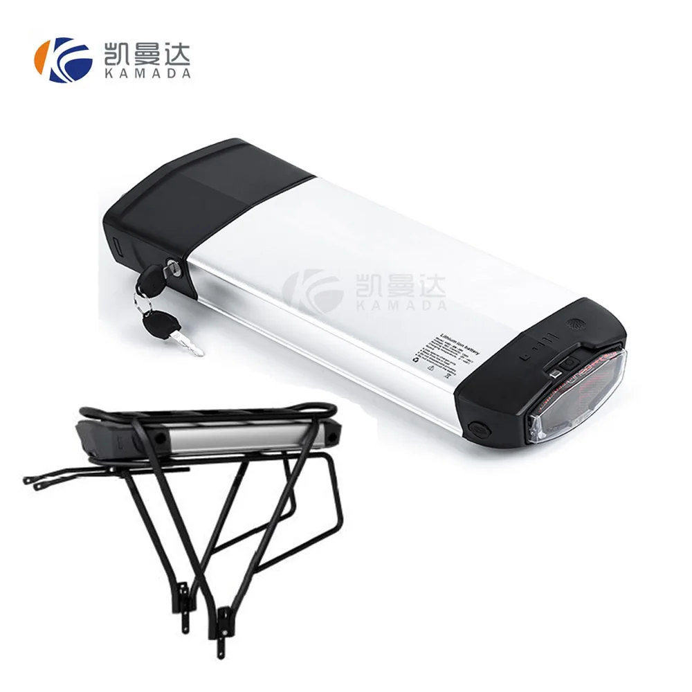 36v 11.6ah electric bike lithium battery pack / 36v electric bike battery in removeable rear rack