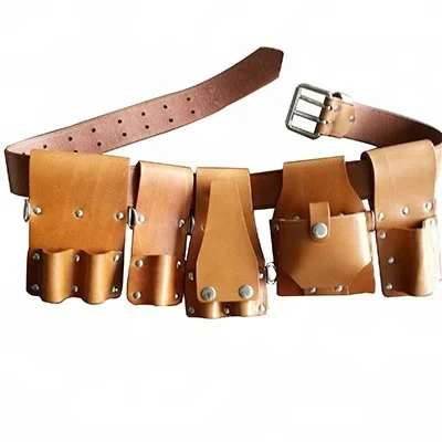 Brown Leather Connel Of Sheffield Deluxe Scaffold Tool Belt Set 