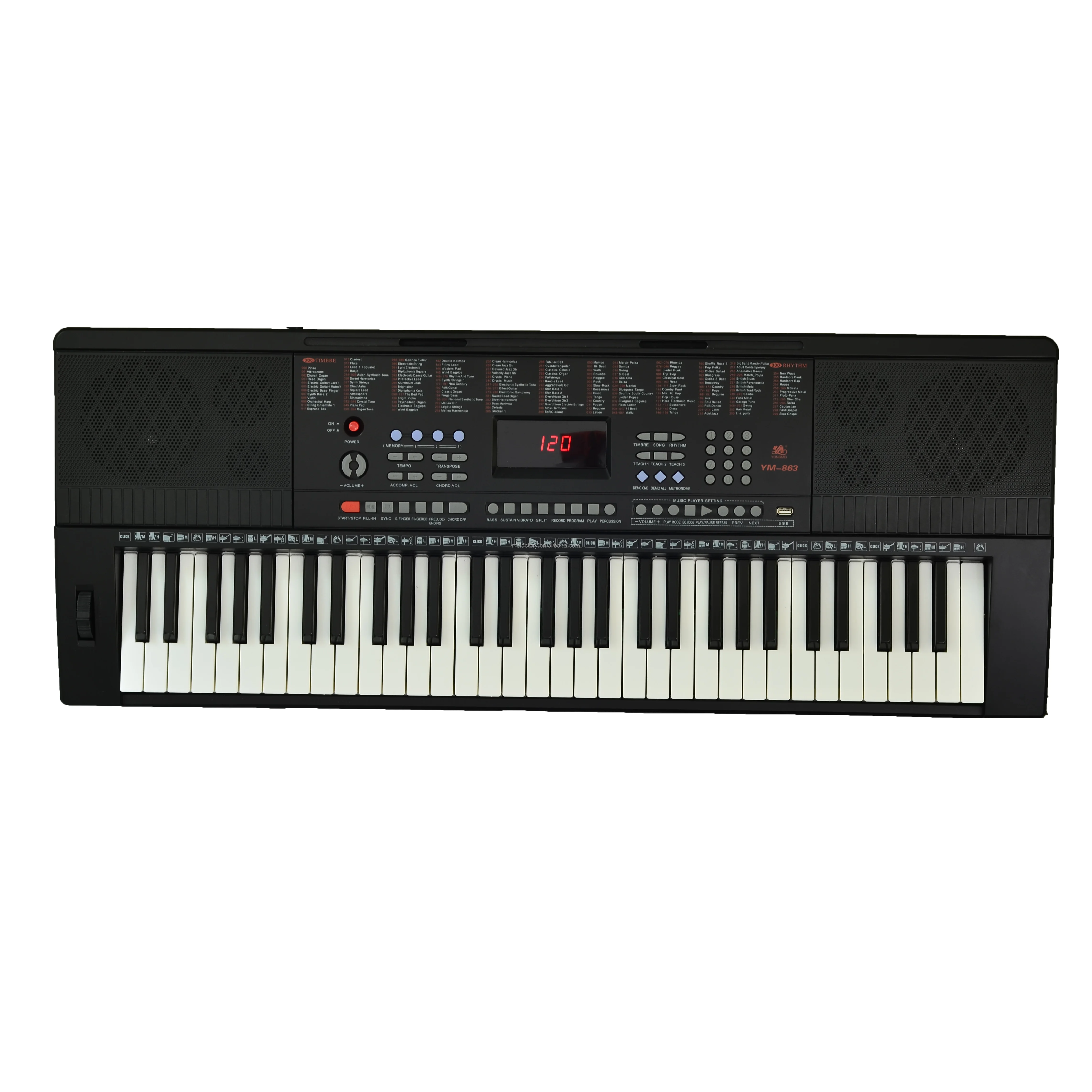 Ym-863 Wholesale Educational Piano Keys Electric Organ Music Keyboard - Buy  Music Keyboard,Organ Music,Educational Piano Product on Alibaba.com