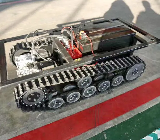 Mini Robot Parts Small Rubber Track Robotic Rubber Crawler Small Robot Rubber Tracks Dba with Driving Wheels