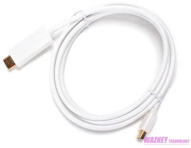
 1,8 м 6FT Thunderbolt мини дисплей порт дисплейный порт minidp типа «папа» HDMI мужской конвертер кабель для Apple Mac Macbook подходит для Mac Pro,  