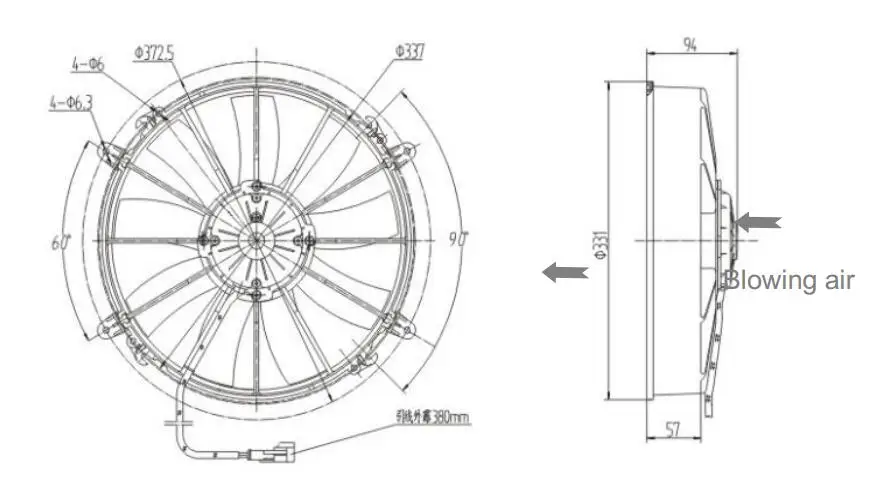 Bus Condenser, 12V, 24V, Axial - detail 2