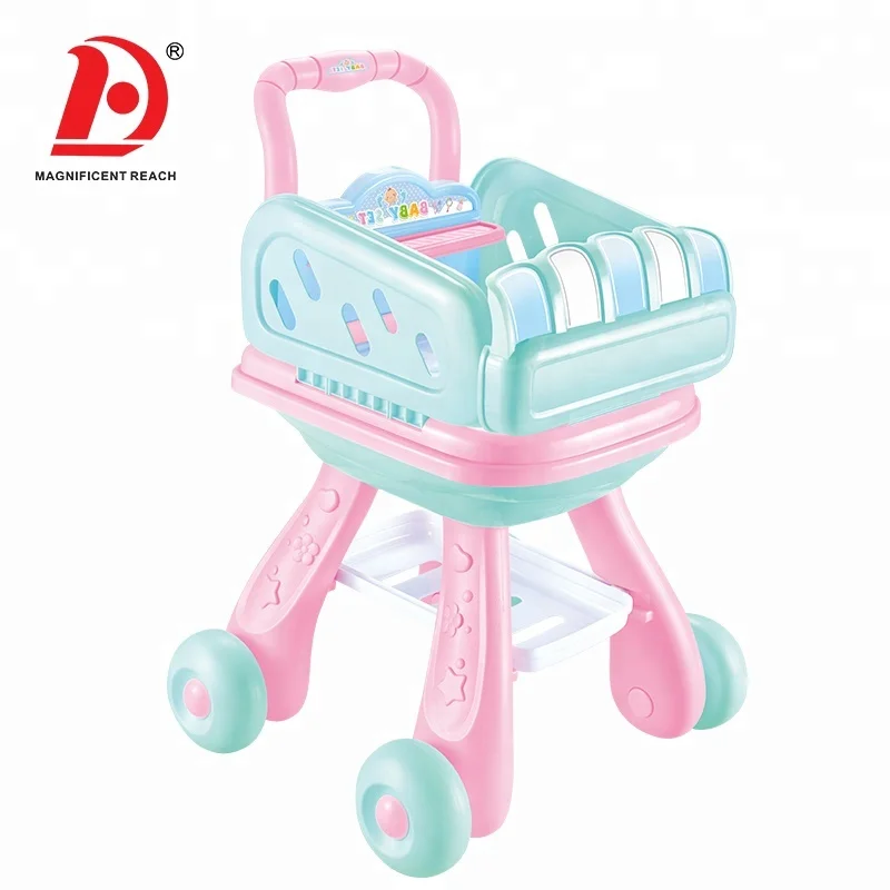 HUADA 2021 3 в 1 экологически чистый предшкольный игровой набор, пластиковая детская игрушка, Детская мини-игрушка, корзина для покупок