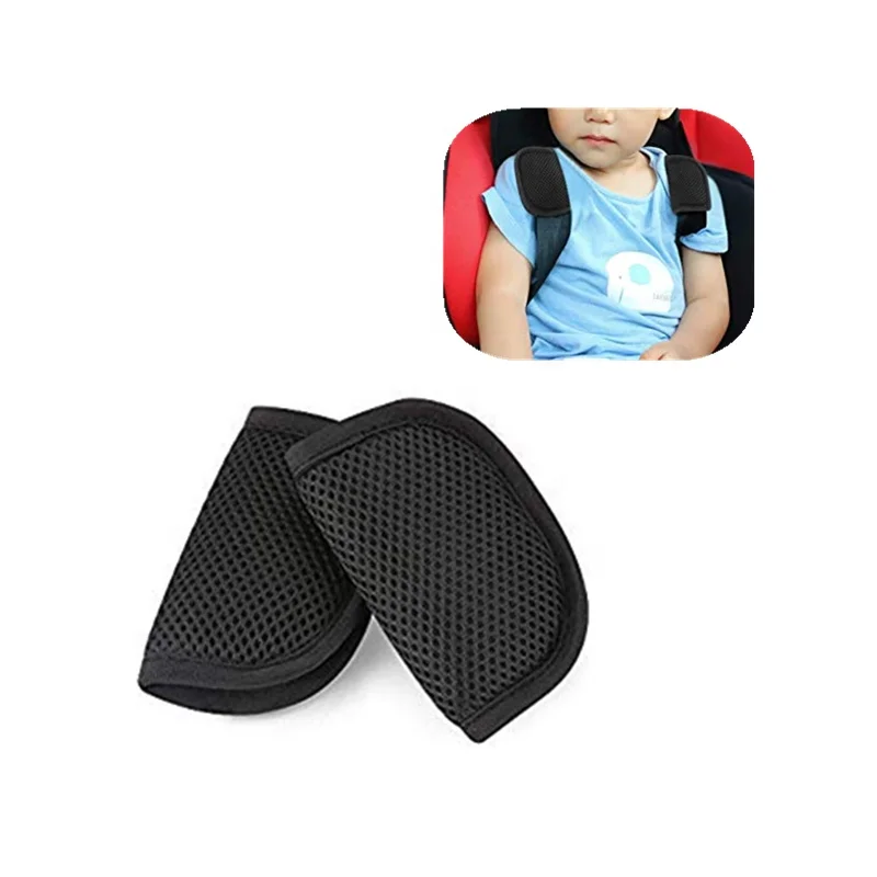 Infant and Baby Car Seat Strap Covers,Stroller Belt Covers,Head Support Shoulder Pads 