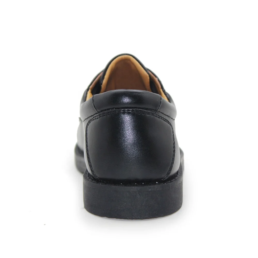 Студентов стиль, экокожа (полиуретан), кожаные модельные туфли черная официальная Детская школьная обувь для мальчиков