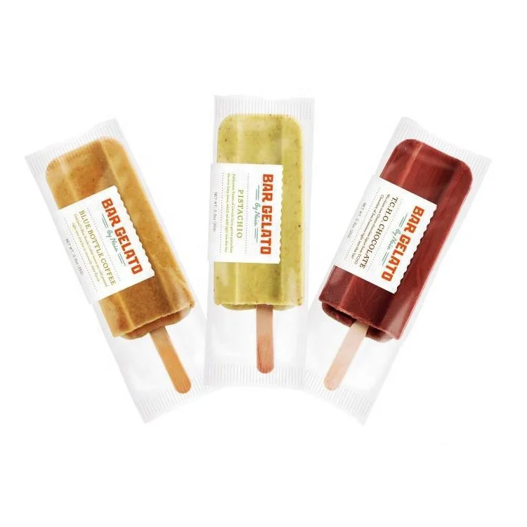 Small Plastic Ice Pop  Cream Packaging Back Seal Cooler Ice Candy Pouch  Bag