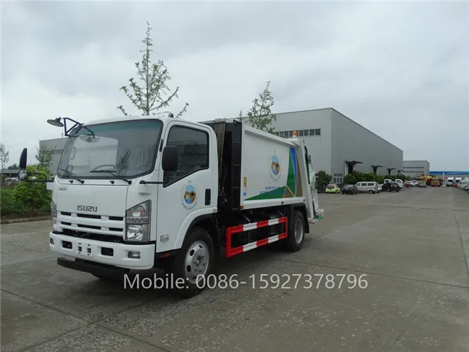 6m3 Rear Loader Japan Compress Garbage Truck