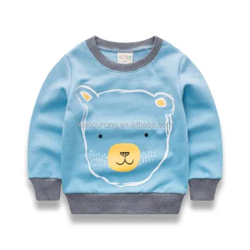 Leesourcing wholesale custom made baby boys long sleeve cotton sweatshirt