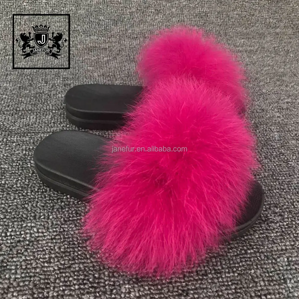 cute fur slippers