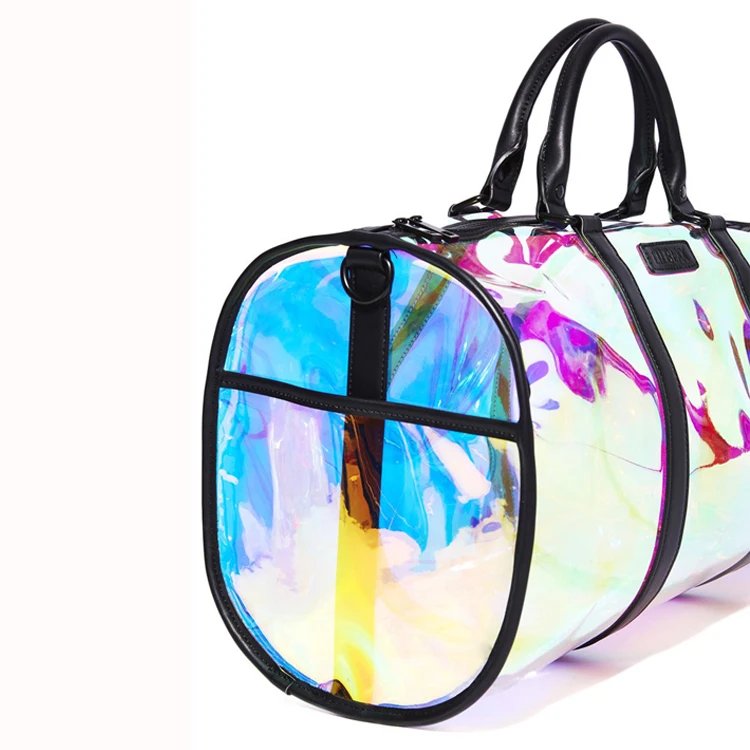 Egyptian Gold Holographic Luggage Bag. Waterproof Travel Bag. 