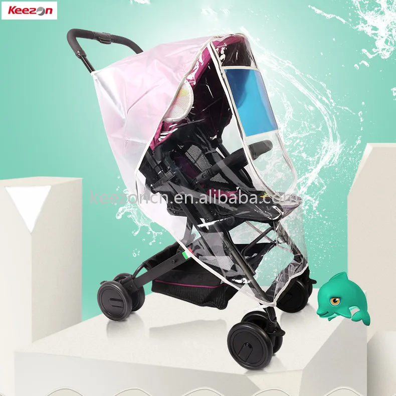 stroller plastic rain cover