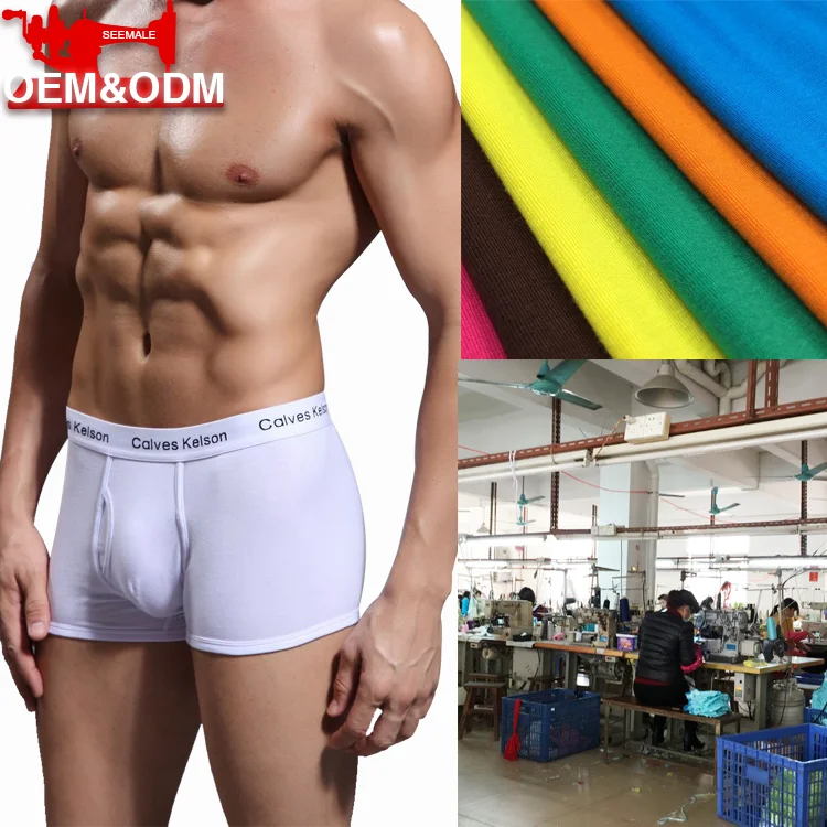 Small MOQ for Custom Logo Organic Cotton Men Underwear Boxer Shorts Sports Men Underwear Sexy Gay Bulge Pouch Underpants