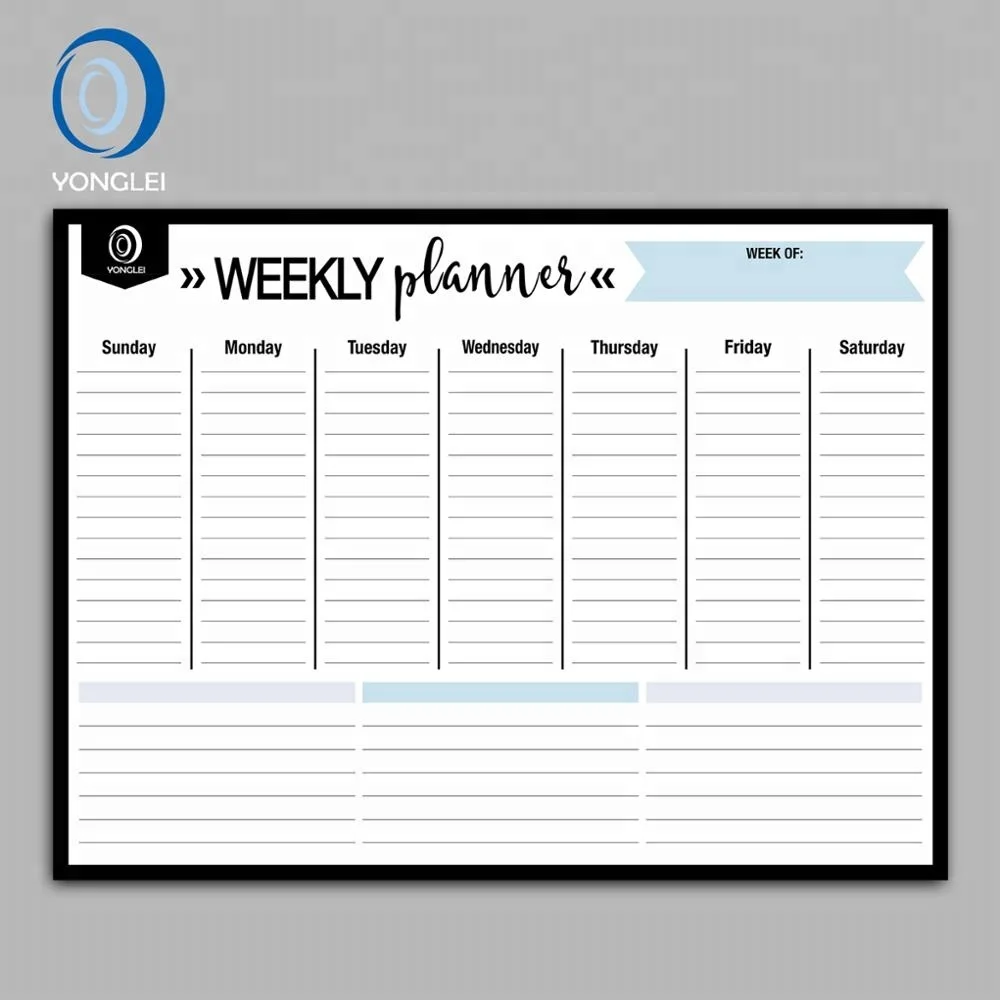 Lavagna Magnetica Per Frigo - Planner Mensile E Settimanale Per Organizzare Appuntamenti
