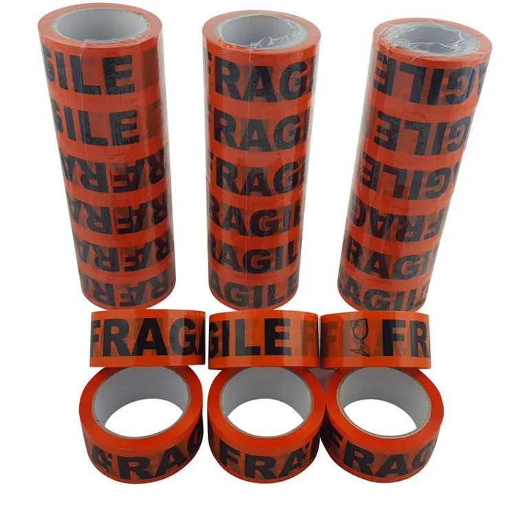 6rolls fragile sticky parcel packing packaging tape 48mm x 66m x