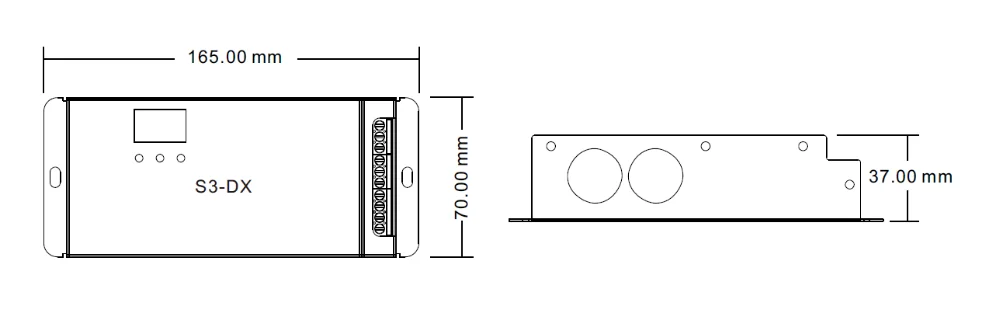 
Skydance S3-DX 3 канала высокого напряжения DMX 512 RDM декодер dmx512 Контроллер светодиодной ленты цифровая цифровой дисплей диммер 
