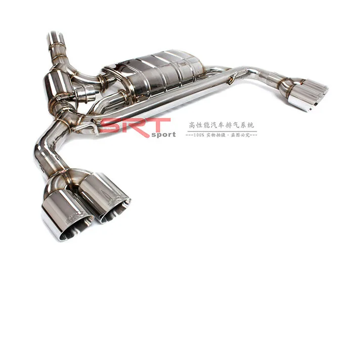 Exhaust System for Volvo V60 S60L X760  Downpipe with Catalytic Cat Back with Valve Control Stainless Steel Material with 4 Tips