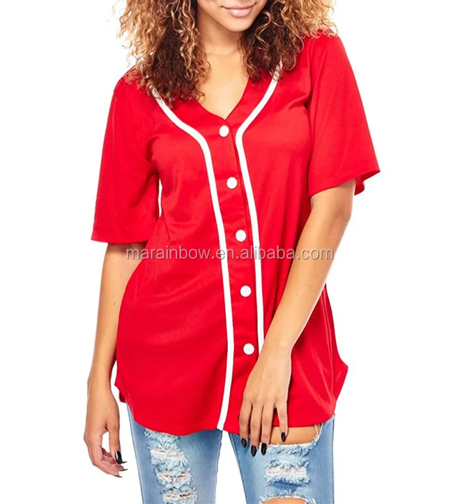 Source Womens Ladies Great Solid Button Down plain blank Baseball