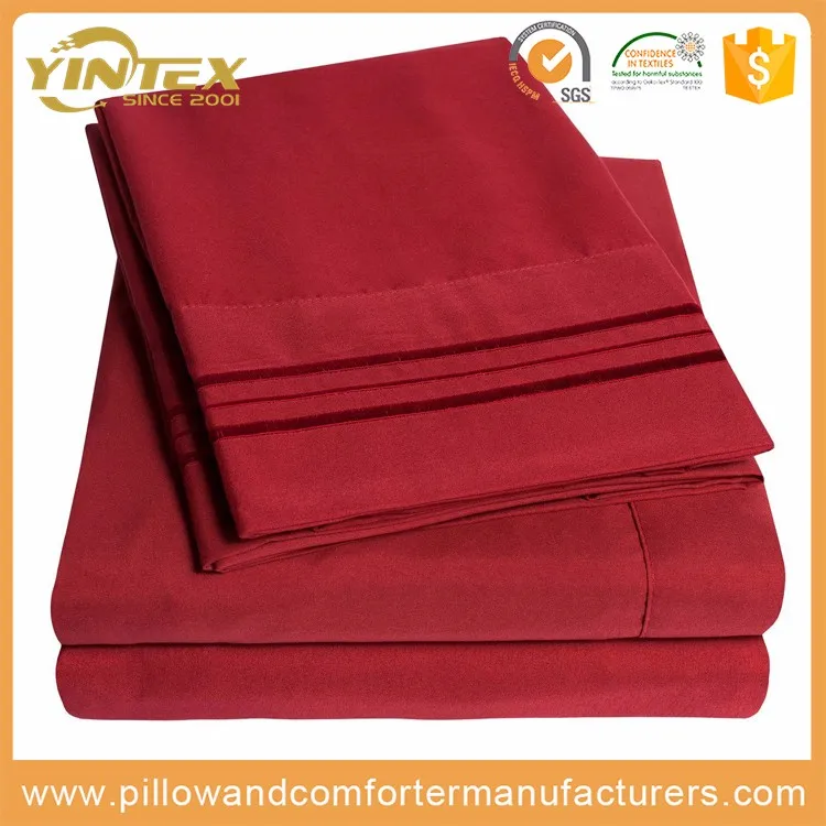 4 шт. набор простыней из микрофибры с наволочкой серии