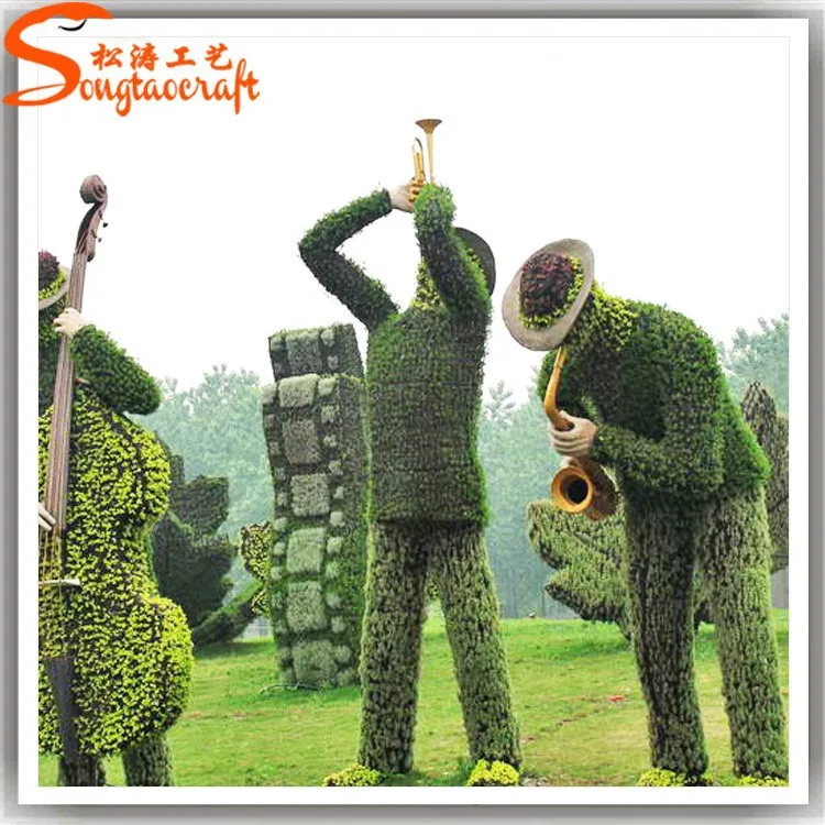 China Professional Factory Make Decorative Artificial Glass Topiary Plant