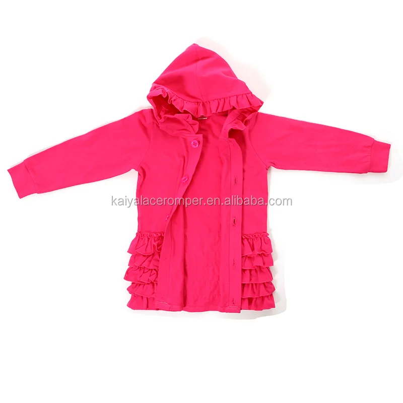 pink ruffle coat