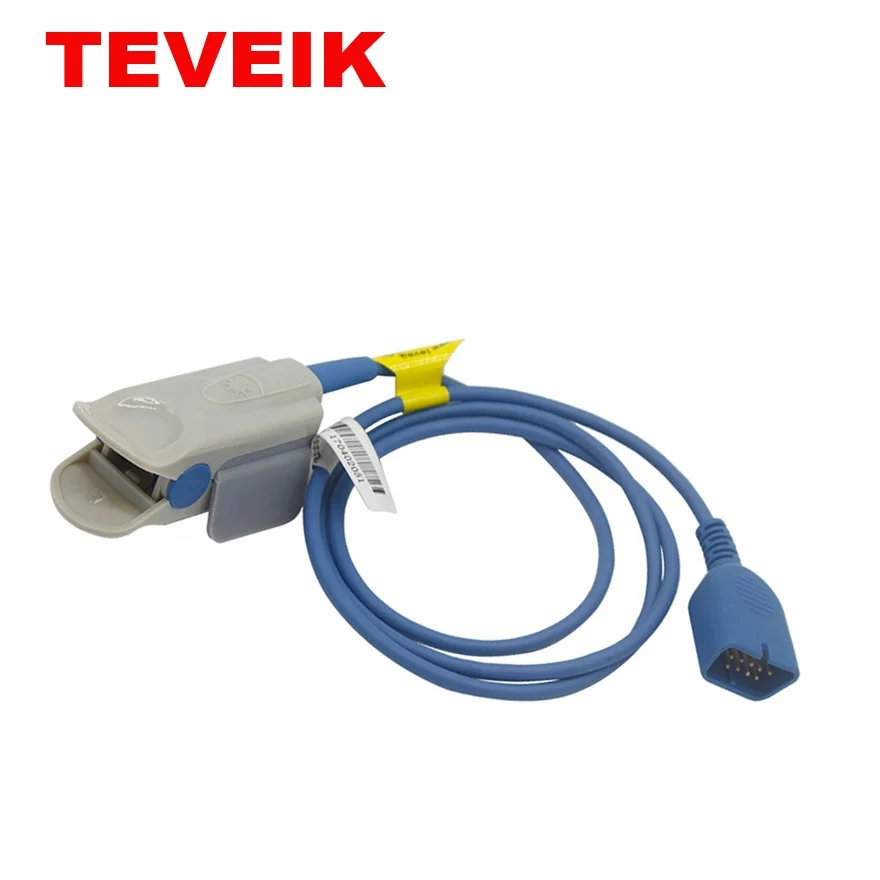 Teveik Nihon Kohden 9pin TL-101T / TL-201T клипса на палец для взрослых, напольные сенсор Spo2 зонд в Nihon новорожденного