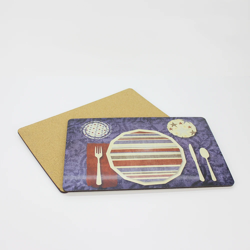 A4 Size Customized Mdf Cork Backed Blank Sublimation Placemats Buy