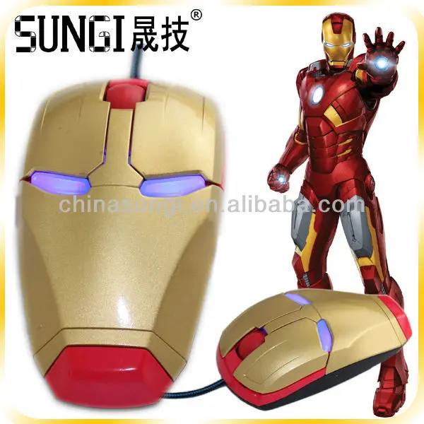 Оптическая мышь для подарка сувенир издание мыши Железный человек