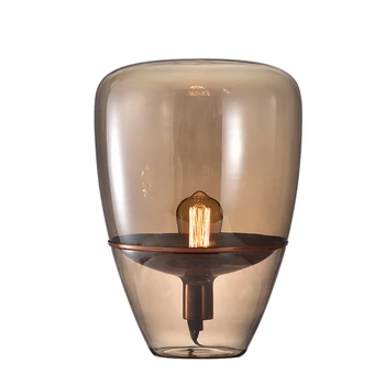 60207T Decoration amber glass table light lamp.