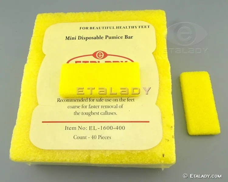 Disposable Foot Scrubber Sponge Pads Pedicure Pumice Stone for Feet Callus  Remover Medium Coarse Yellow 40Pcs