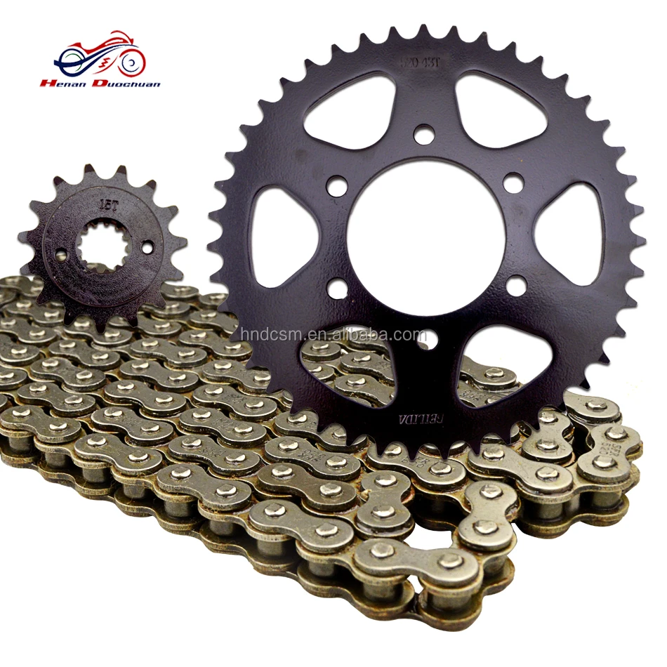 洋服通販 - 新作アイテムを 43/15Teeth ZX-6R Kit Sprocket Steel Chain O-ring Gold 520 アイドル