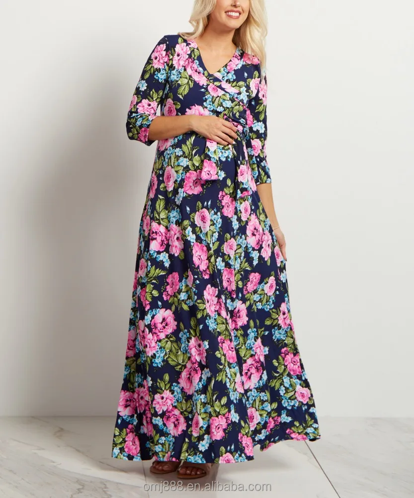 plus size nursing maxi dress