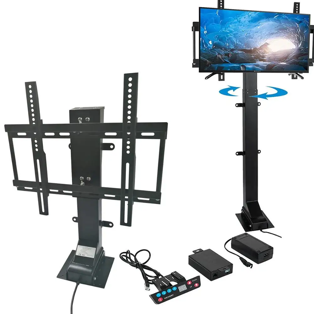 注目 TVスタンド1000mm ストローク自動テレビリフトマウントブラケット テレビ台