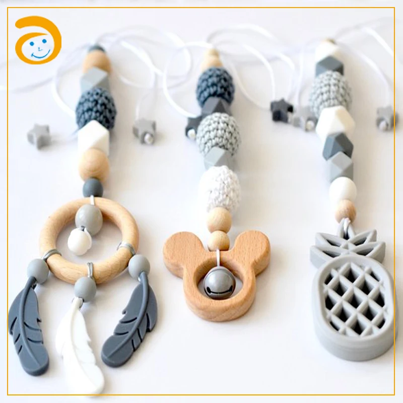 Деревянная игрушка для тренажерного зала деревянный Прорезыватель детской