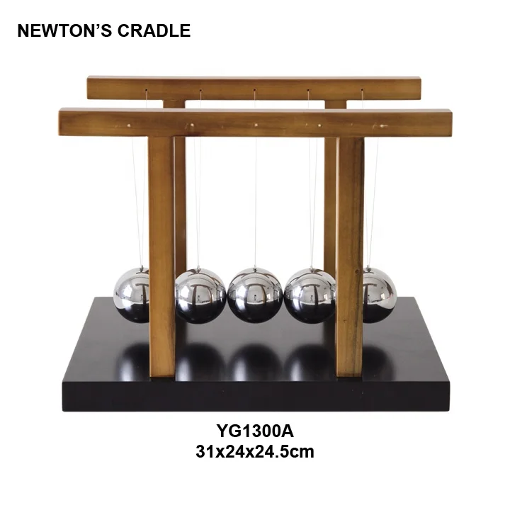 wooden newtons cradle