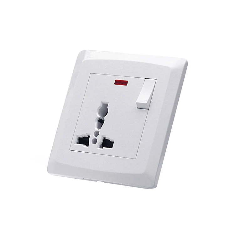 VNX New Retro Design Electric Switch Board 250V UK Push Button Light Electric Power Switch and Socket