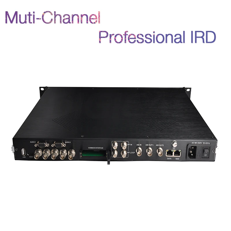 
 Профессиональный IRD HD/SD MPEG-2 H.264 видео декодер IPTV от DVB-S/S2 DVB-T/T2 и DVB-C с 2 * тюнер независимый Входной  