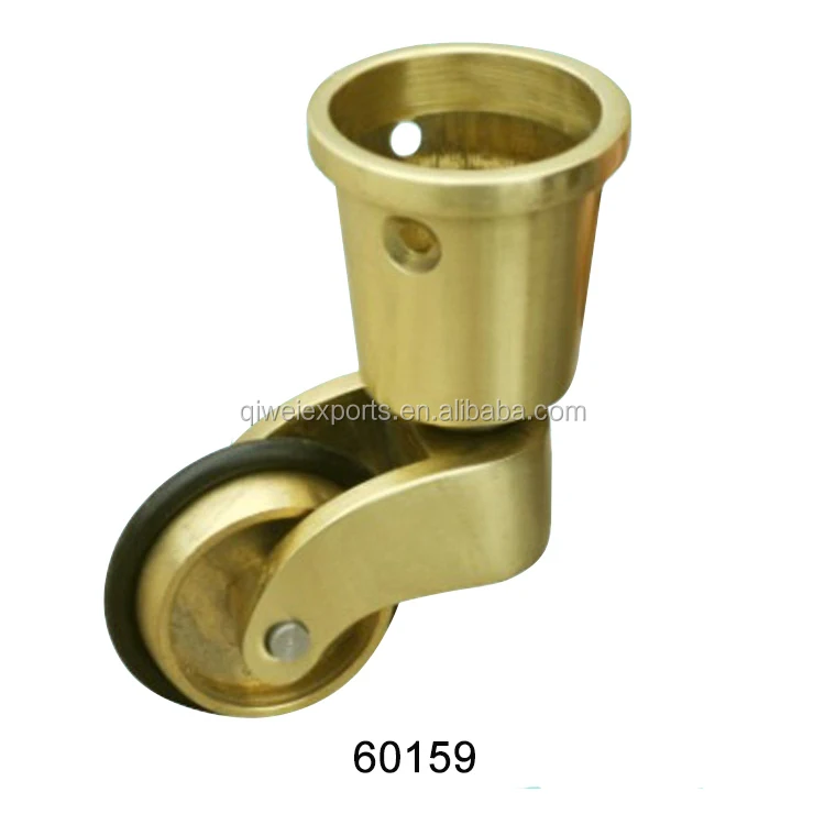 Матовые золотые металлические колесики с резиновыми кольцами