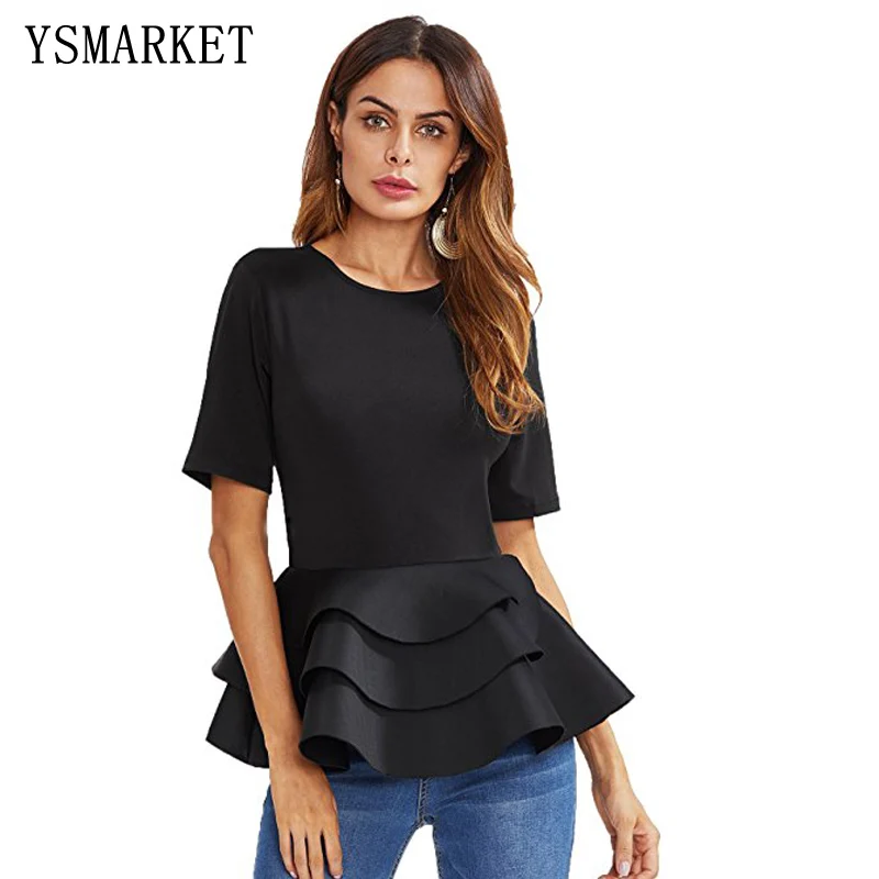 peplum blusa