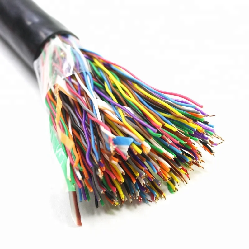 Multiple Cat5e 24AWG Twisted Pair Copper Wire 100 Pair Telephone Cable