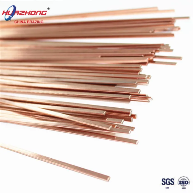 Free Samples Phos Copper Bar Brazing Alloys Flat Rods Manufacture Phosphor Solder Welding Rod Price for HVAC Cp202 L-CuP7