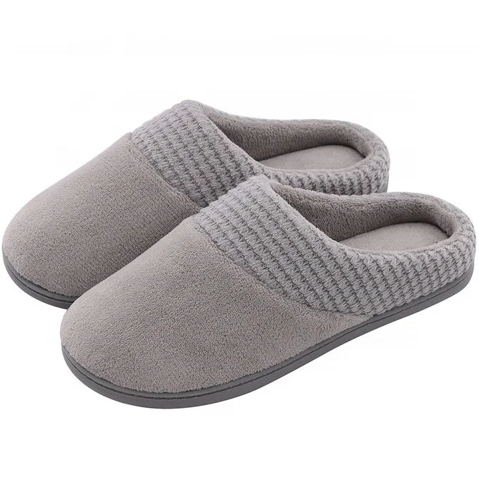 China Customized Logo Winter Warm Slippers with Fuzzy Plush Lining Slip On  House Shoes Suppliers, Manufacturers - Factory Direct Wholesale -  CMAX-TEXTILE