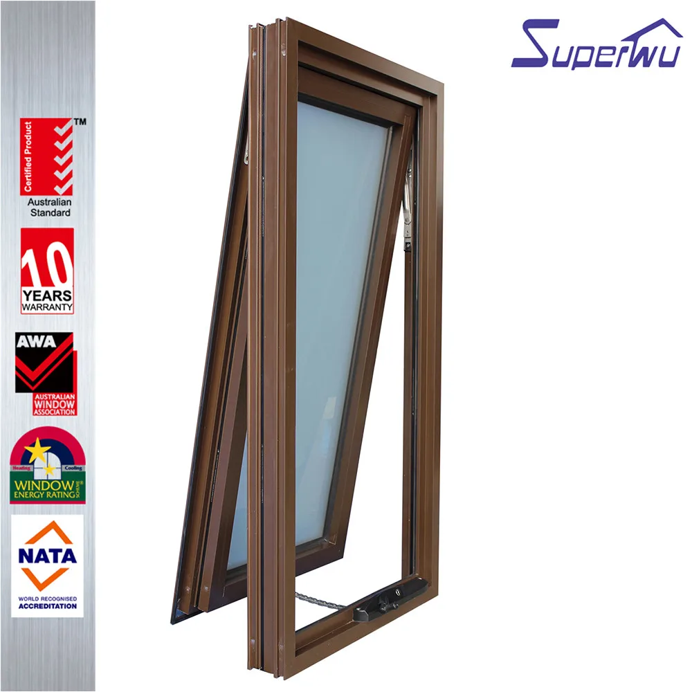 Best quality and price cheap commercial glass windows for sale aluminium double glass awning window