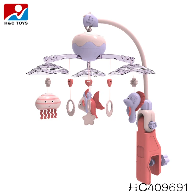 Высококачественный подвесной музыкальный мобиль для детской кроватки с проектором HC428012