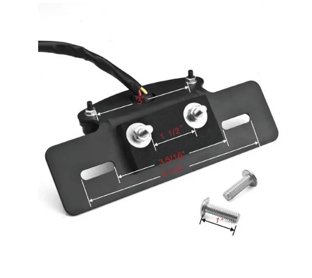 LED Motorcycle Tail Brake Stop License Plate Light Premium Lighting System Taillight Brake Light