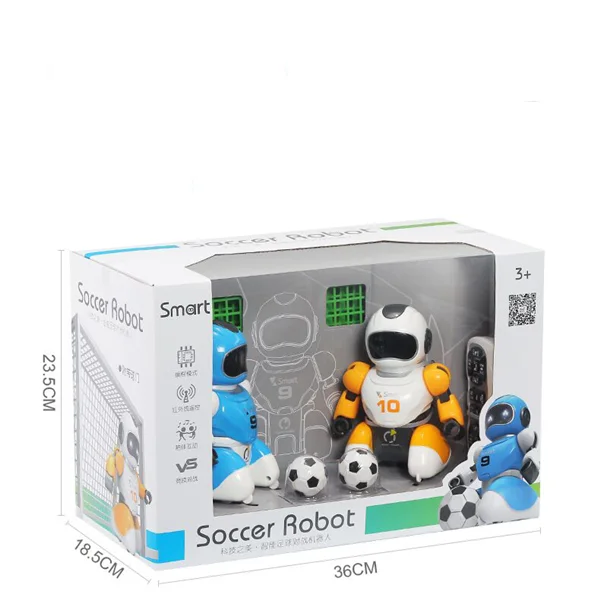 Smart Soccer Robot Rc 2pc Battled Robot With 2goals Kids Play Shooting